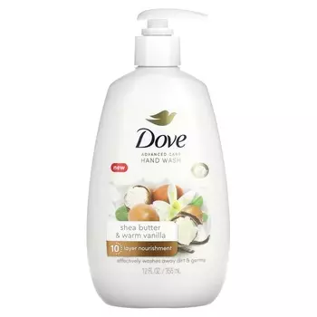 Dove, Средство для мытья рук Advanced Care, масло ши и теплая ваниль, 12 жидких унций (355 мл)
