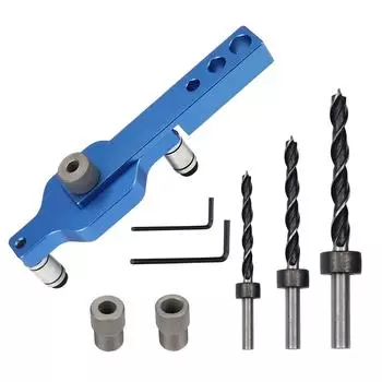 Dowel Drill Joinery Kits 6/8/10mm Drill Bushings for DIY Furniture