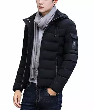 Down Cold Plain Ultra Light [Senneak] Мужская куртка, Защита, Верхняя одежда, С капюшоном, Куртка, Весна, Осень, Зима, M-4XL чёрный