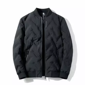 Пуховик Зимний Термобелье Теплый Пуховик Черный [Artcons] Куртка, Мужское Пальто, Утепленный, Верхняя Одежда, Пальто, Куртка, Куртка, чёрный