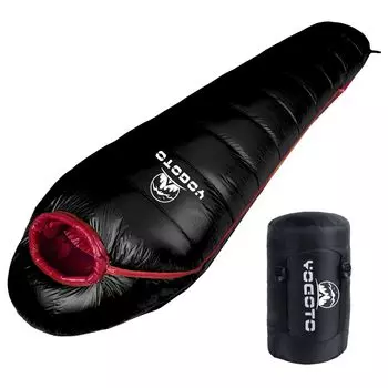 Down sleeping winter sleeping high quality mummy sleeping in the mountain sleeping earthquake disaster water repellent operating temperature [YOGOTO]