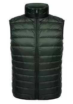 Down Ultra Ultralight Compact Light Down Cold Water Поставляется с Местом Для Хранения Зеленый XXXL Мужской Жилет, Легкий, Альпинистский, Теплый, Жилет, Стильный, Хранение,