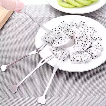 Довольно антикоррозийная эргономичная серебряная вилка для фруктов с хорошей твердостью для вилки для хлебобулочных тортов серебряный