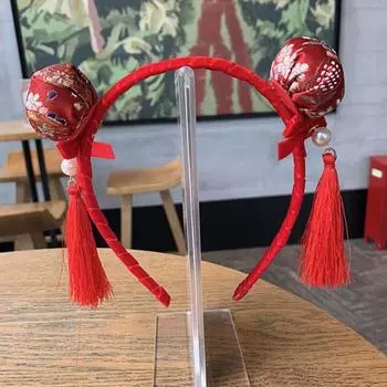 Довольно привлекательный мягкий детский головной убор Bowknot оголовье Фестивальные головные уборы Аксессуары для свадебной вечеринки красный