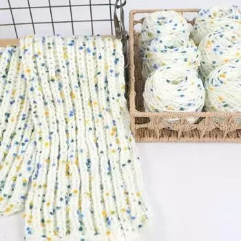 Довольно удобная акриловая нить для вязания крючком, цветная шерстяная пряжа для домашнего использования A