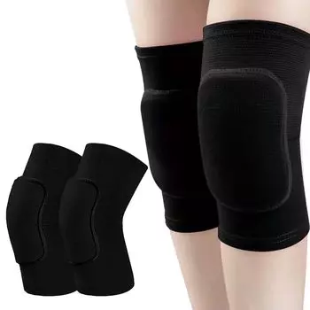 Doyime Knee Support Thin Knee Shock Thick Knee Support with Suitable for Everyday and Dance (2-Pack) - Support, Bodymate, Absorbent, Breathable, чёрный