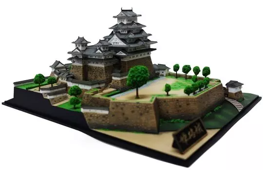 Doyusha famous castle Premium Himeji Castle plastic model P1H molding color 1/500 Japan s