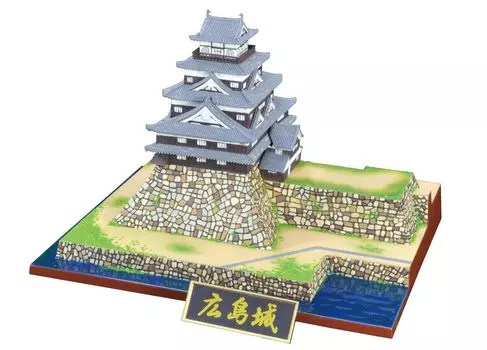 Doyusha Famous Castle Standard Hiroshima Castle Plastic Model Molding Color 1/350 Japan s S-29