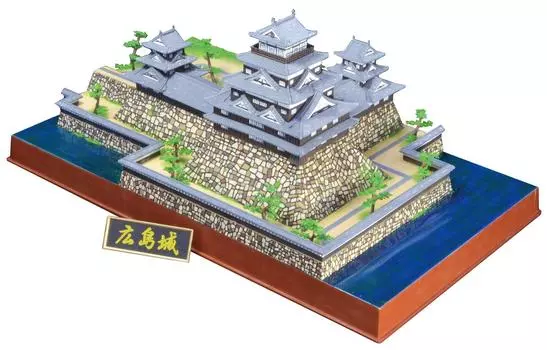 Doyusha Famous Castles DX Series Hiroshima Castle Plastic Model DX8 1/350 Japan s