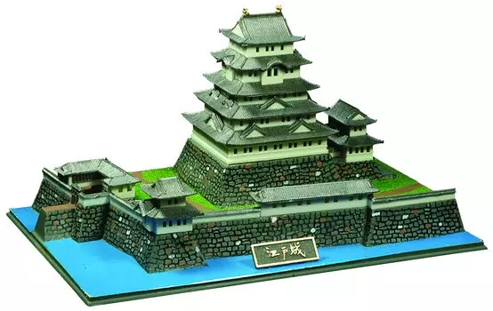 Doyusha Famous Castles JOYJOY Collection Edo Castle Plastic Model Molding Color 1/700 Japan s JJ-4