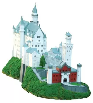 Doyusha Western Castle Neuschwanstein Замок Цветная пластиковая модель NSC Molding Color 1/220