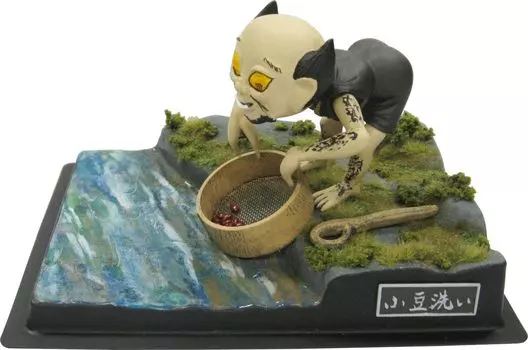 Doyusha Yokai Genealogy Series Red Bean Washing Plastic Model 3 [Reprint Edition] (People/Animals)