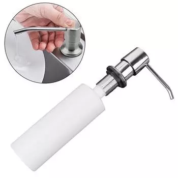 Дозатор для кухонной мойки, органайзер для жидкого мыла для ванной комнаты и кухни, встроенный насос из АБС-пластика для лосьона, пластиковая бутылка для жидкого мыла, кухонные аксессуары