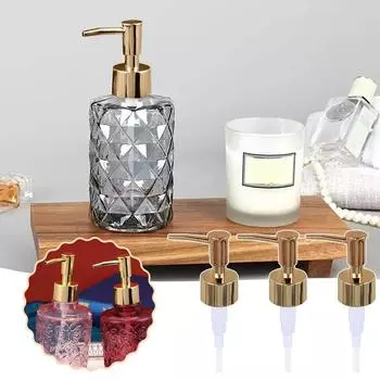 Дозатор для мыла, дозатор лосьона, гальваника, пластиковый дозатор мыла, верхняя часть дозатора лосьона для ванной комнаты, кухни, дома One Size