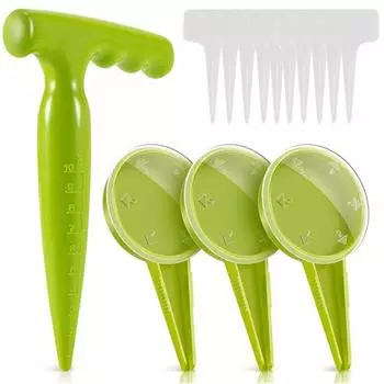 Дозатор для посева рыхлой почвы 5 передач Регулируемая нескользящая прочная конструкция ручная сеялка для цветов и растений садовые принадлежности A