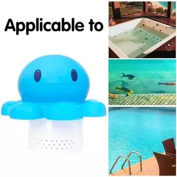 Дозатор хлора для спа-бассейна с горячим бассейном, осьминог, поплавок с хлором, забавная конструкция ванны, 6,3x3,7 дюйма