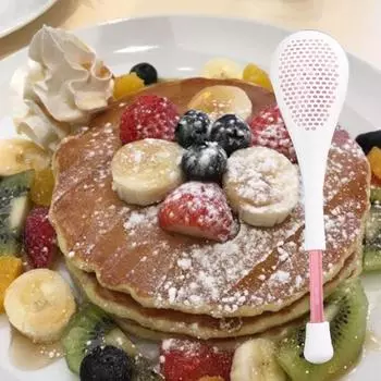 Дозатор муки Долговечный эргономичный дизайн Компактный прочный одноручная операция Просеиватель Кухонный инструмент белый