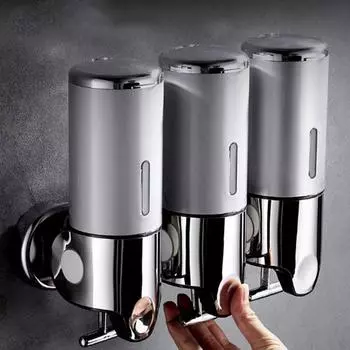 Дозатор мыла для душа Настенное крепление Мыло для душа Шампунь Кондиционер Шампанское