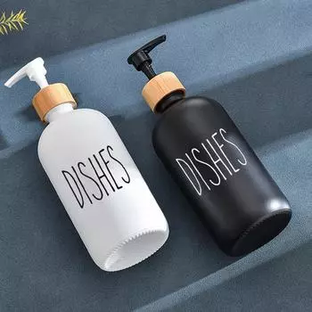 Дозатор мыла Leeseph, дозатор для мыла для кухонной раковины, дозатор для мыла для рук, насос для декоративной посуды для ванной комнаты (Пустая бутылка) 500ml белый