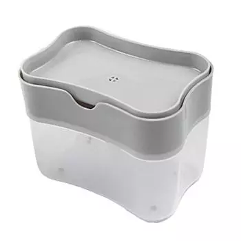 Дозатор мыла Push, пластиковый, трудосберегающий, дозатор мыла Push Down для мытья рук на кухне серый