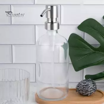 Дозатор мыла с насосом из нержавеющей стали, контейнер для лосьона, шампуня, жидкости для мытья посуды, головка насоса, металлический дозатор мыла сверху