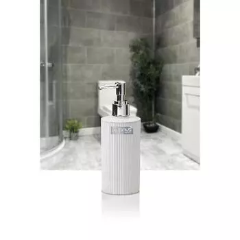 Дозатор жидкого мыла Mina с белой круглой подкладкой