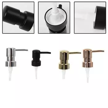 Дозатор жидкого мыла с круглой головкой, головка для дозатора жидкого лосьона для ванной комнаты, дозатор мыла с насосом для туалета, ручной лосьон для замены серебряный