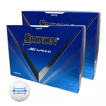 Dozen AD SPEED AD Speed 2024 Модель Белый мяч для гольфа [2 комплекта]