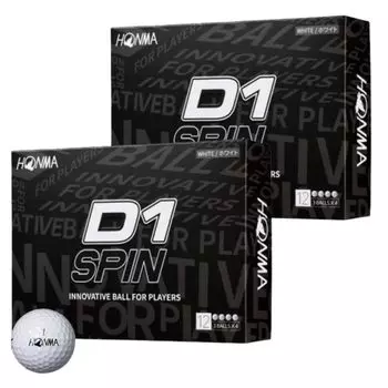 dozen Honma Golf D1 SPIN White BT2301 2023 2 dozen 24 balls shop card included [2 set] Original