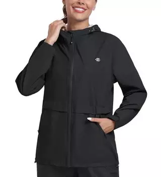 Дождь Большой Дождевик Дождевая Вода Поездка на работу в сезон дождей [MoFiz] Дождевик, Велосипедный, Женский, Снаряжение, Размер, Одежда, Отталкивающий, Воздухопроницаемый, Ветрозащитный, чёрный