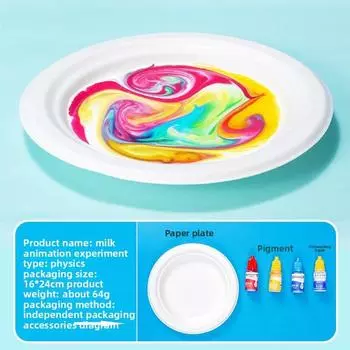 Дождь Имитировал Радугу Извержение Вулкана Ручной Работы Набор для Научного Эксперимента Milk Animation