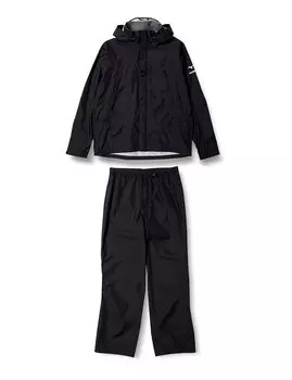 Дождевик Bergtec EX Storm Saber V, верхняя и нижняя часть, дождевик для рыбалки на открытом воздухе, выдерживает 100 стирок, прочный, водоотталкивающий, водонепроницаемый, устойчив к давлению или больше чёрный