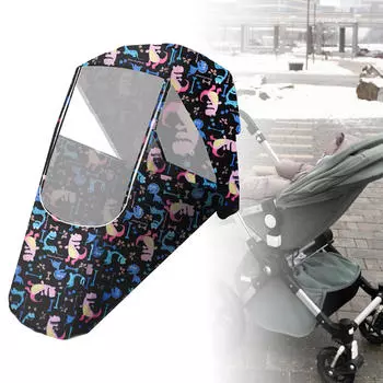 Дождевик для коляски из ткани Оксфорд, непромокаемый щиток для стандартной коляски Blue