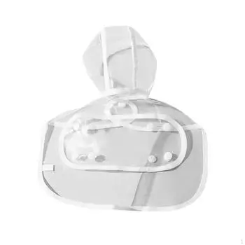 Дождевик для собак с капюшоном, дождевик для домашних животных, дождевик с отверстием для поводка, ветрозащитное пончо для щенков