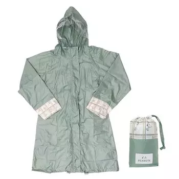 Дождевик-пончо Snoopy Rainwear Check светло-зеленый [Kamio Япония] светло-зеленый