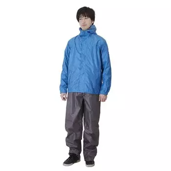 Дождевик верхний и нижний мешок для хранения давления LL Небесно-голубой AS7600 мужской (влагопроницаемость 2000г/м2-24ч) (водостойкость 10000 ммH2O) (капот небесно-голубой