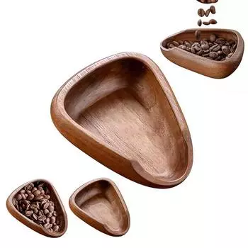 Дозирующий лоток для кофейных зерен из цельного дерева, портативная дозирующая бутылка, инструмент для поддержки кофе Style A
