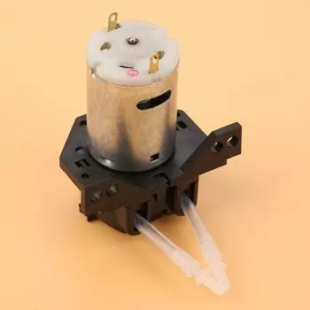 Дозирующий насос DIY перистальтическая трубчатая головка для аквариумной лаборатории химический анализ 24v 2*4 чёрный