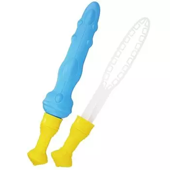 Дядя Бабл Веселый Фэнтези Меч Специальная жидкость для больших пузырей в комплекте Жидкость для пузырей Делать пузыри Делать воздушного змея из цепочки пузырей подарок синий