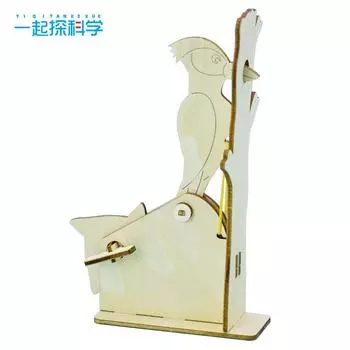 Дятел Ручная работа DIY Технология Мелкое производство Детская образовательная игра Учебные пособия Маленькие изобретения Модель Творческие материалы древесина