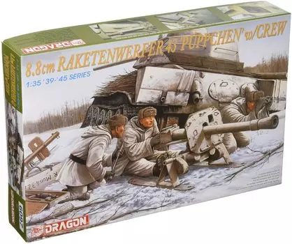 DR6097 Немецкая армейская ракетная пушка Puppchen Equipment Soldier 1/35 WW.II 8,8 см с зимним климатом