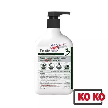 [Dr.ato] Увлажняющий лосьон с тройной гиалуроновой кислотой для сухой кожи, 267 мл