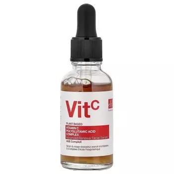 DR. BOTANICALS Комплекс витамина С и полиглутаминовой кислоты, передовая обновляющая сыворотка для лица, 30 мл (1,01 жидких унций)