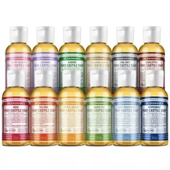 [Dr.Bronner s] Чистое кастильское мыло 60 мл 12 ароматов 60ml прозрачный