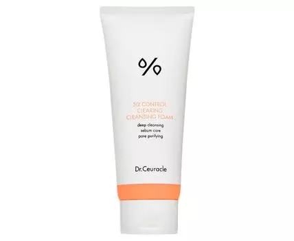 DR.CEURACLE 5a CONTROL CLEARING CLEANSING FOAM, Глубокое очищение, корейская косметика, KBeauty, пробник