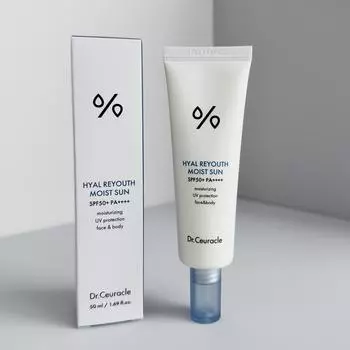 Dr.Ceuracle Hyal Reyouth Moist Sun SPF50+PA++++/ лицо и тело 50мл