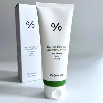 Dr.Ceuracle Очищающая пенка Tea Tree Purifine 150 мл / 30% экстракт чайного дерева
