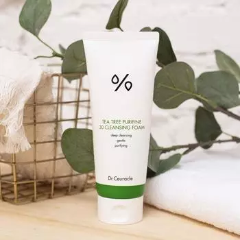 DR.CEURACLE TEA TREE PURIFINE 30 CLEANSING FOAM, Глубокое очищение, корейская косметика, пробник