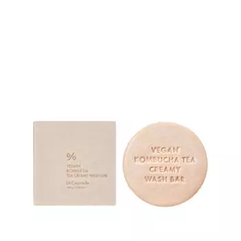 DR.CEURACLE VEGAN KOMBUCHA TEA CREAMY WASH BAR, очищающее средство, корейская косметика, Kbeauty, пробник