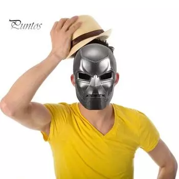 Dr Doom Masque Grim Robot Masque Metallic Color Resina Halloween Mask для косплея, реквизит для вечеринки темно-серого